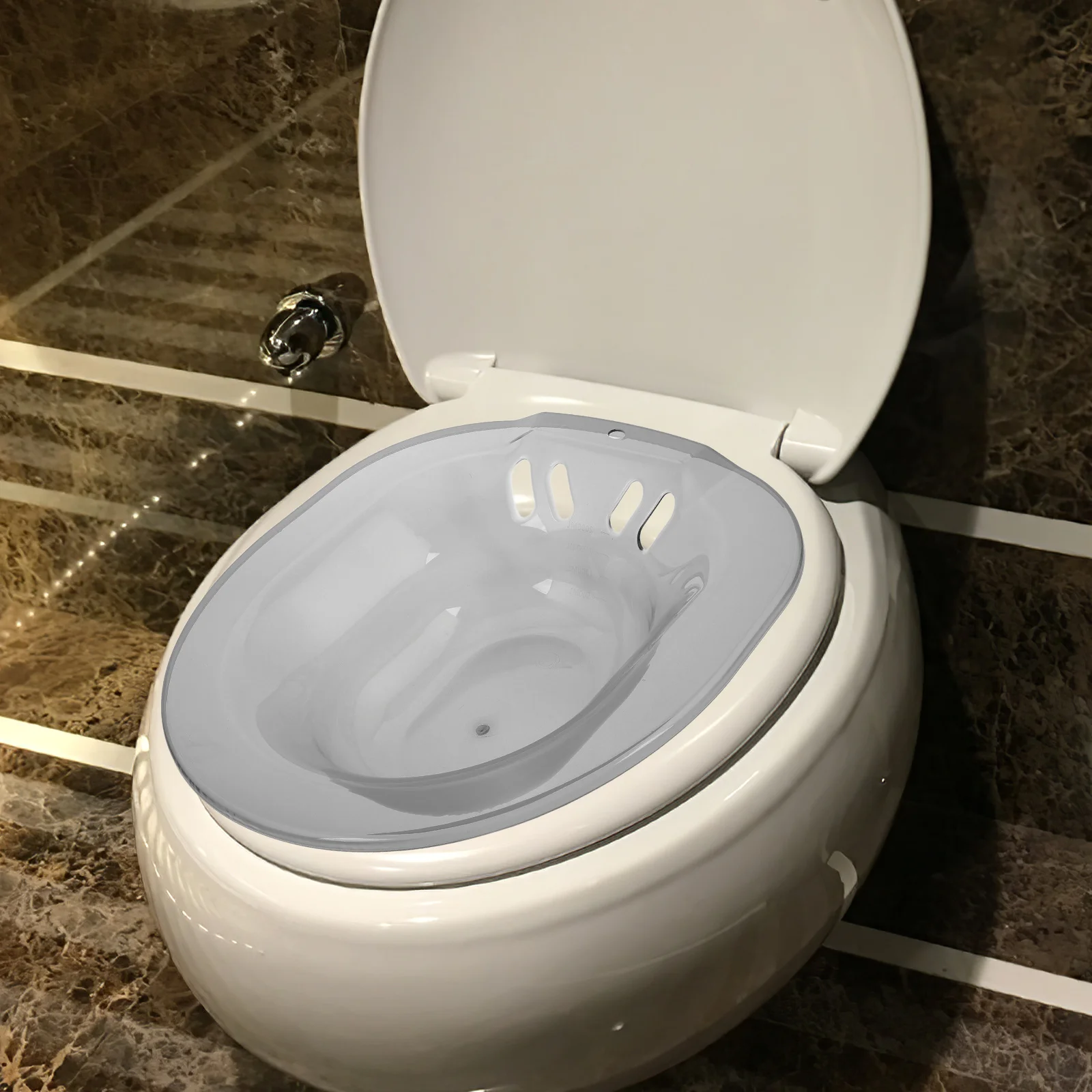 

Sitz Bath For Postpartum Care Women Over Toilet Seat Portable Foldable Hip Soak Tub Light Postpartum Essentials Grey