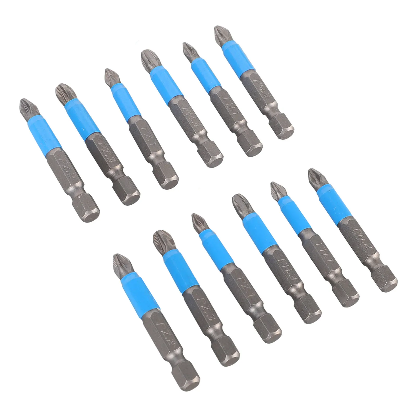 

Hand Tools Screwdriver Bit Nutdrivers PH1 PH2 PH3 PZ1 PZ2 PZ3 Set 1/4inch 50mm Alloy Steel Hand Electric Drill