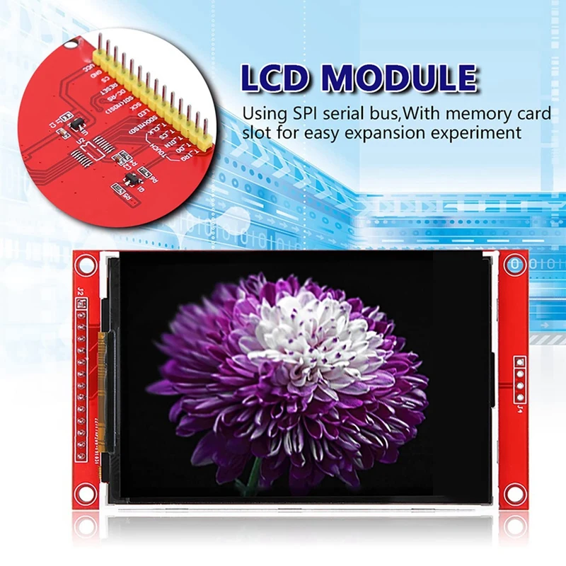 Module LCD Screen Module TFT 3.5 Inch SPI Serial 480X320 HD Electronic Screen Driver Replacement Accessories (Five-Point Touch)