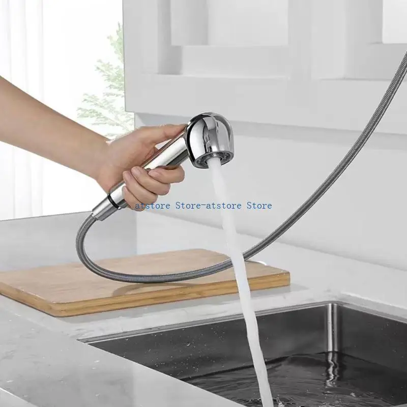 

H37D Professional Kitchen Tap Shower Sprayer Pull Out Shower Head Corrosion Resistant Sink Attachment G1/2 Thread