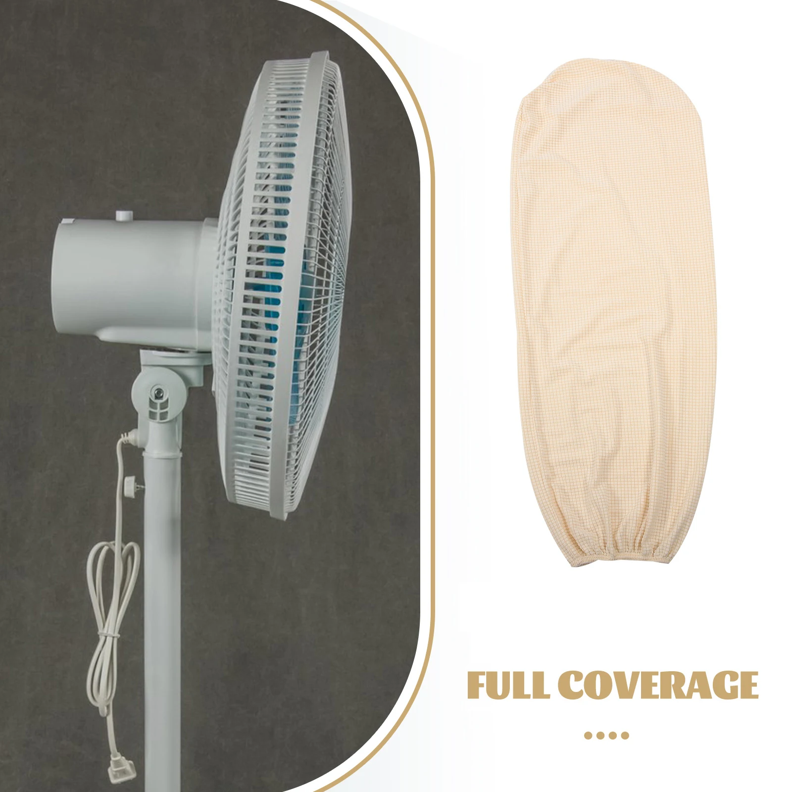 

Dust Cover Full Coverage Waterproof Washable Protector for Electric Fan Floor Sofa Easy Install Durable Protective for Fan