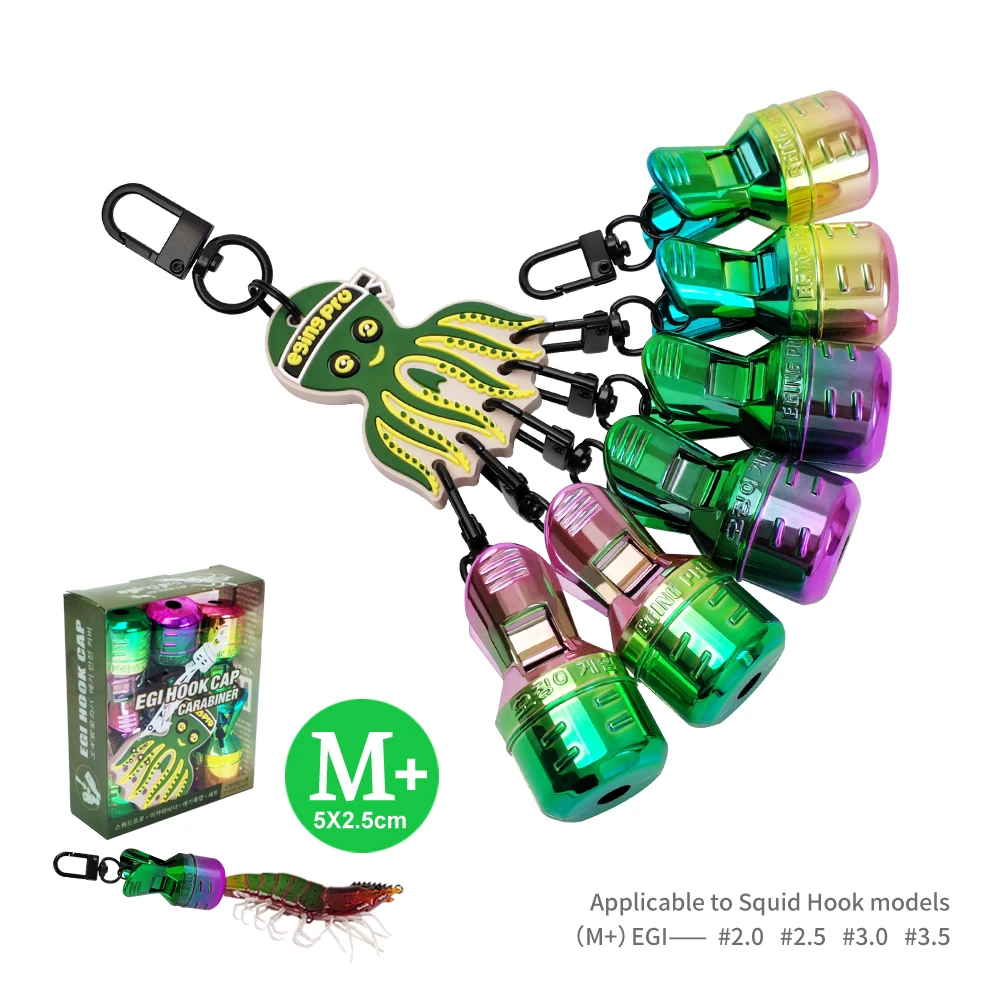 New Electroplated Colorful Wooden Shrimp M # 2.0- # 3.5 Hook Cover Wooden Shrimp Cover Anti Hook Cover Portable Fishing Accessor