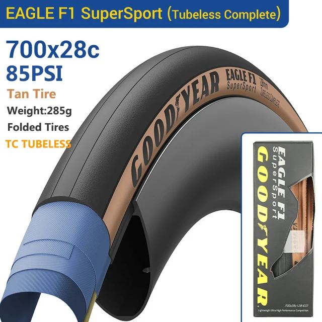Goodyear Eagle F1 Road Bike Tire Tubeless/Tube Tyre 700x25/28/30