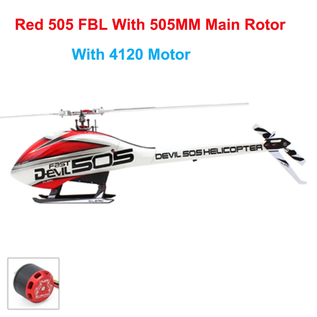 ALZRC-RC Devil 505 FAST R42 FBL KIT RC helicóptero 420MM cuchillas principales de fibra de carbono equipado sistema de Rotor FBL CNC Servo de Metal completo