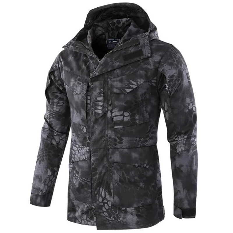 Outdoor Camouflage Jacket Men Military Tactical Outwear Autumn Winter Windproof Windbreaker Breathable Hiking Fishing Clothing