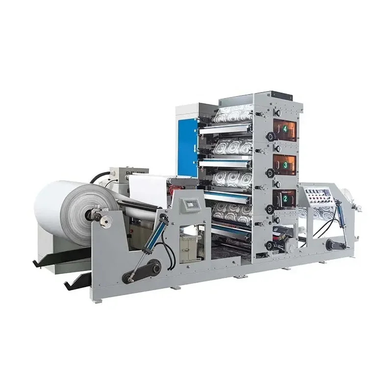 YG Customized Narrow Web Flexographic Printing Press For Paper Cup High Gloss Ink Enhances Aesthetics