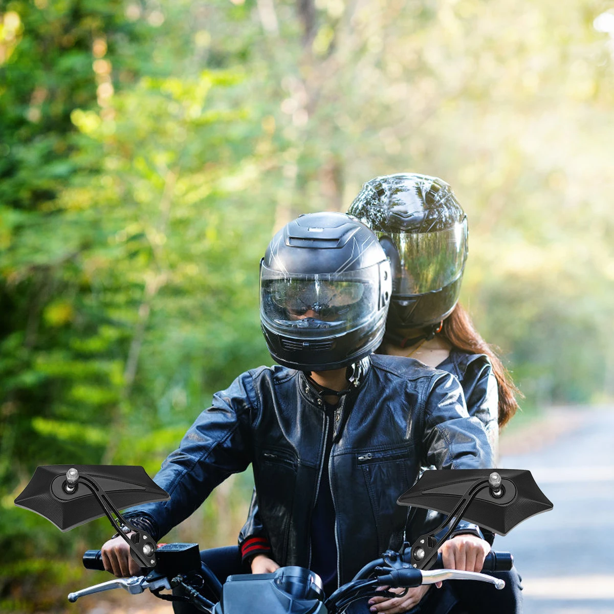 

2Pcs Alloy Rearview Mirrors Lightweight Adjustable Bicycle Scooter Electric Bike Rear View Mirrors Scratch Resistant Safety