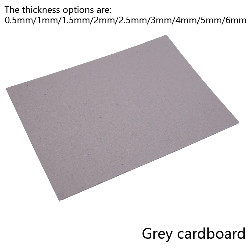 A5 A4 A3 Thick Grey Cardboard DIY Handmade Cardboard Craft Paper Thick Paper Cardboard Particle Board Backboard