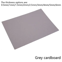 A5 A4 A3 Thick Grey Cardboard DIY Handmade Cardboard Craft Paper Thick Paper Cardboard Particle Board Backboard