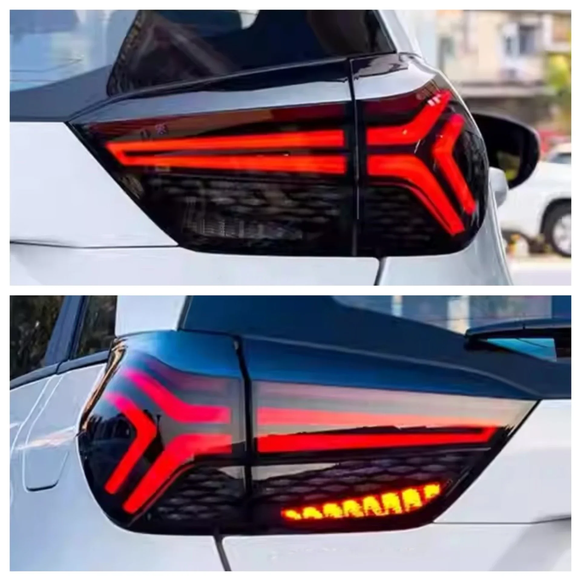 

Комплект кузова, светодиодный задний фонарь в сборе для Honda Fit Jazz 4th GR9 2021, преобразующий стоп-сигнал, указатель поворота, автомобильные аксессуары