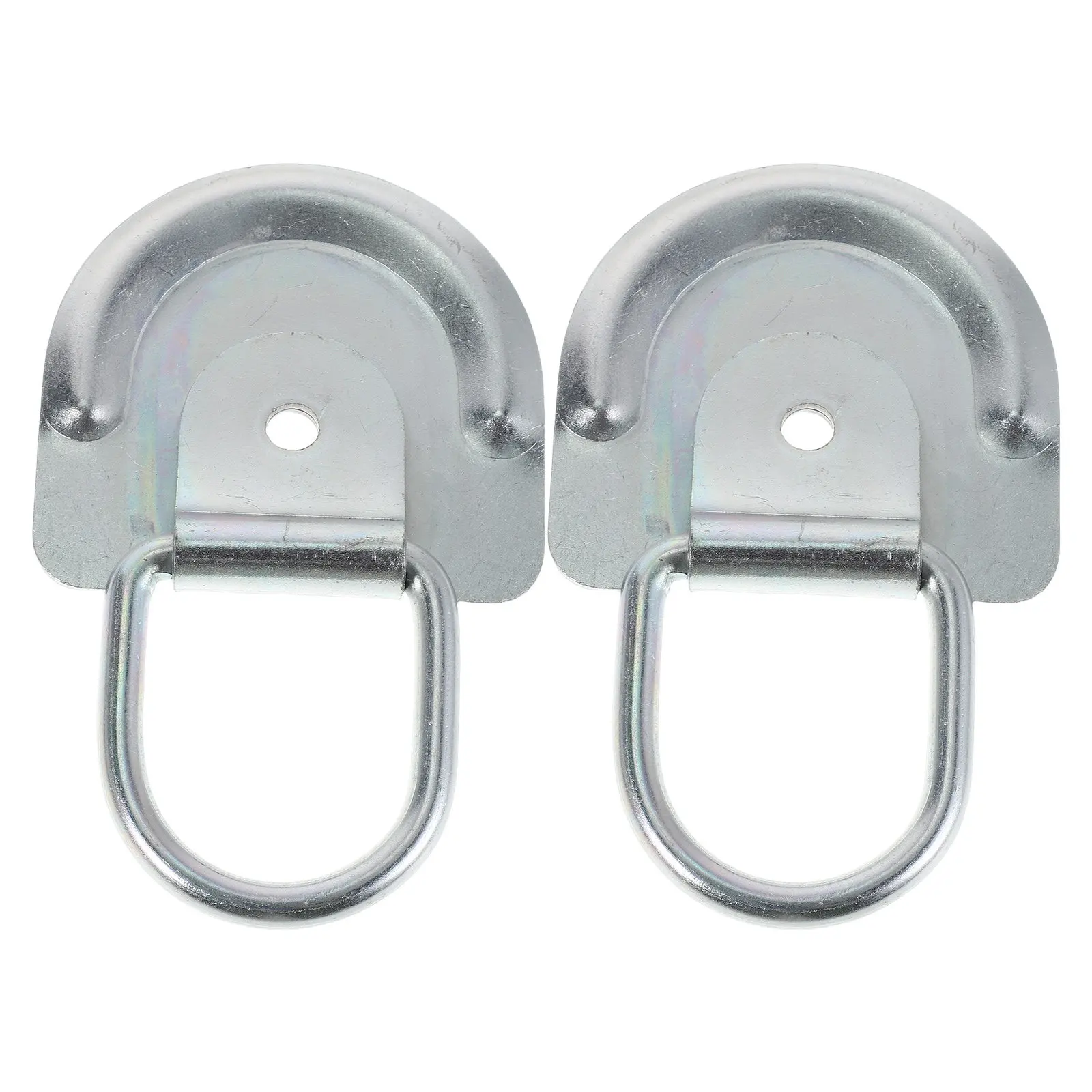 2Pcs 8Mm Heavy-Duty D-Ring Tie Down Anchors for Rv Trailer Hook Boat Deck Cargo Securement Motorcycle Atv Utv Transport Utility