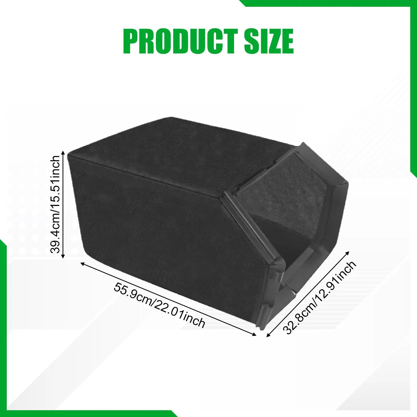 Walk Behind Mower Grass Catcher Bag Black Nylon Replacement for Lawn Grass Clipping Collector Home Garden