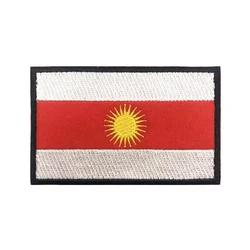 1 szt. Plakietek z plakietką Yazidi flag Yazdi opaska wojskowa haczyk haczyk haftowany