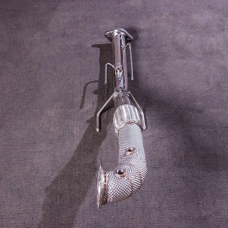 empow 1.5T 다운파이프 2.5인치 배기 시스템, 304 스테인리스 스틸로 제작되어 막대를 제거하고 소리를 높이고 파워를 증가시킵니다.