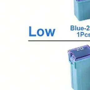 10PCS Car Box Shaped Fuse Kit 20A-60A Square For Mini Fuses Set With Storage Case For Auto Truck RV Boat Circuit Protection