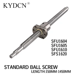 SFU1604 1605 1610 SFS1620 Ball screw Length 150-1450mm C7 single-nut ball screw