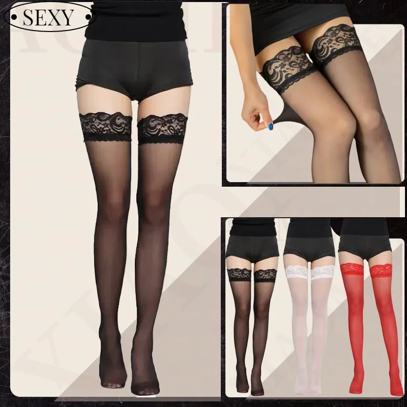 مثير المرأة الأزهار الدانتيل المرقعة فوق الركبة الفخذ العليا مطاطا جوارب حمراء سوداء المرأة فوق الركبة الفخذ الجنسيlarıfleshl ضوء