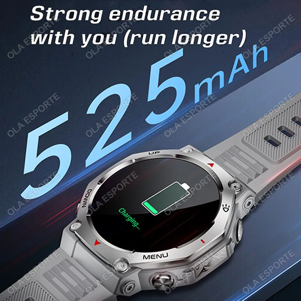 Reloj inteligente t-rex 3 GPS 5ATM IP69K reloj resistente al agua rastreador GPS altímetro llamada reloj inteligente deportivo militar pulsera para hombres 2025 nuevo