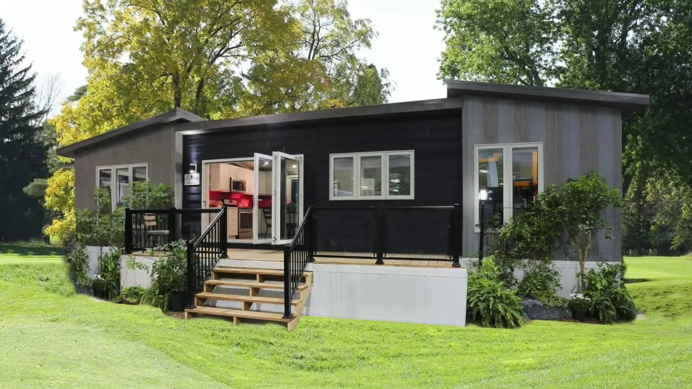 Trailer RV de baixo custo, casa móvel, casa pequena, rodas, restaurante móvel, villa de aço leve, transporte na China para venda