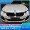BMW G38 용 자동차 스타일링 헤드라이트, BMW G30 LED 2018 2020 헤드라이트, DRL 신호등, 자동차 부품, 자동차 헤드램프 3