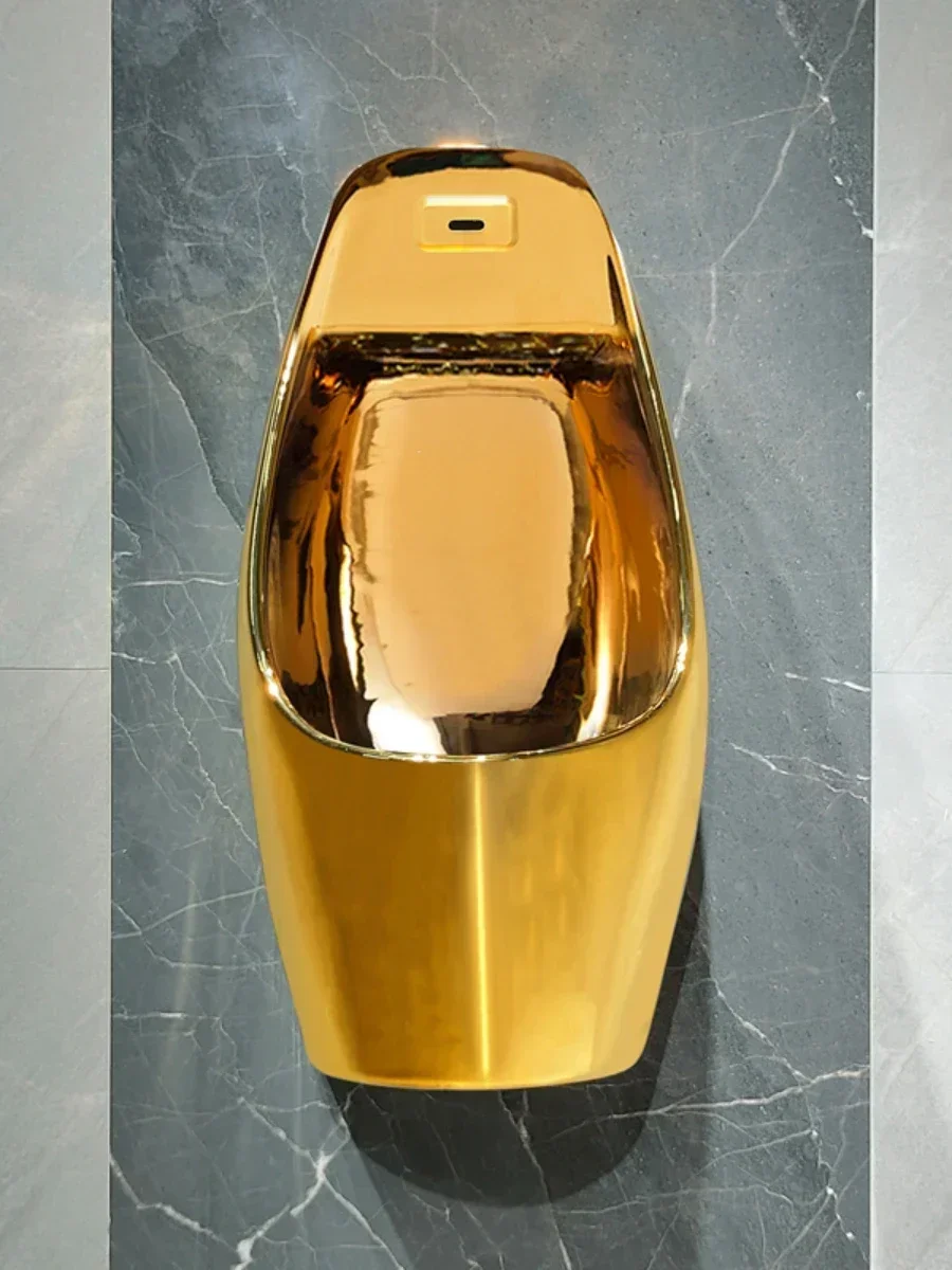Automatic Induction Gold Urine Cup Ceramic Men's Urinal Wall-Mounted Urinal Vertical Urinal Funnel