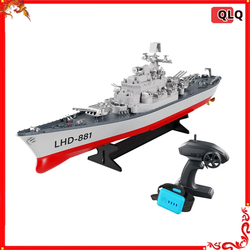 Rc Boat Remote Control Ship Warship Model Battleship Children Water Toy Ship Simulation Warship Remote Control Aircraft Carrier