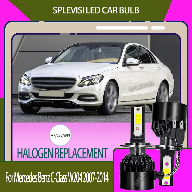 

6000K 300% яркий, чем галогенный светодиодный автомобильный фонарь дальнего света для Mercedes Benz C-Class W204 2007 2008 2009 2010 2011 2012 2013 2014