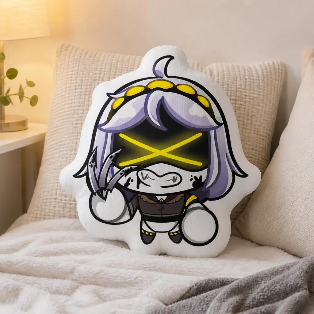 Serial Designation V Murder Drones Shaped Throw Pillow Stuffed Cushion Robot Character Home Decor Gift for Animation Fans