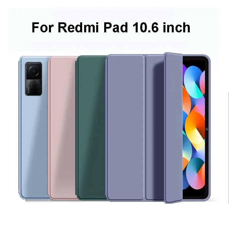 For Xiaomi Redmi Pad 10.6 Case Red Mi Pad 10.61 Tablet Case Protective Slim Silicon Magnetic Stand Cover Funda for IPad Cover