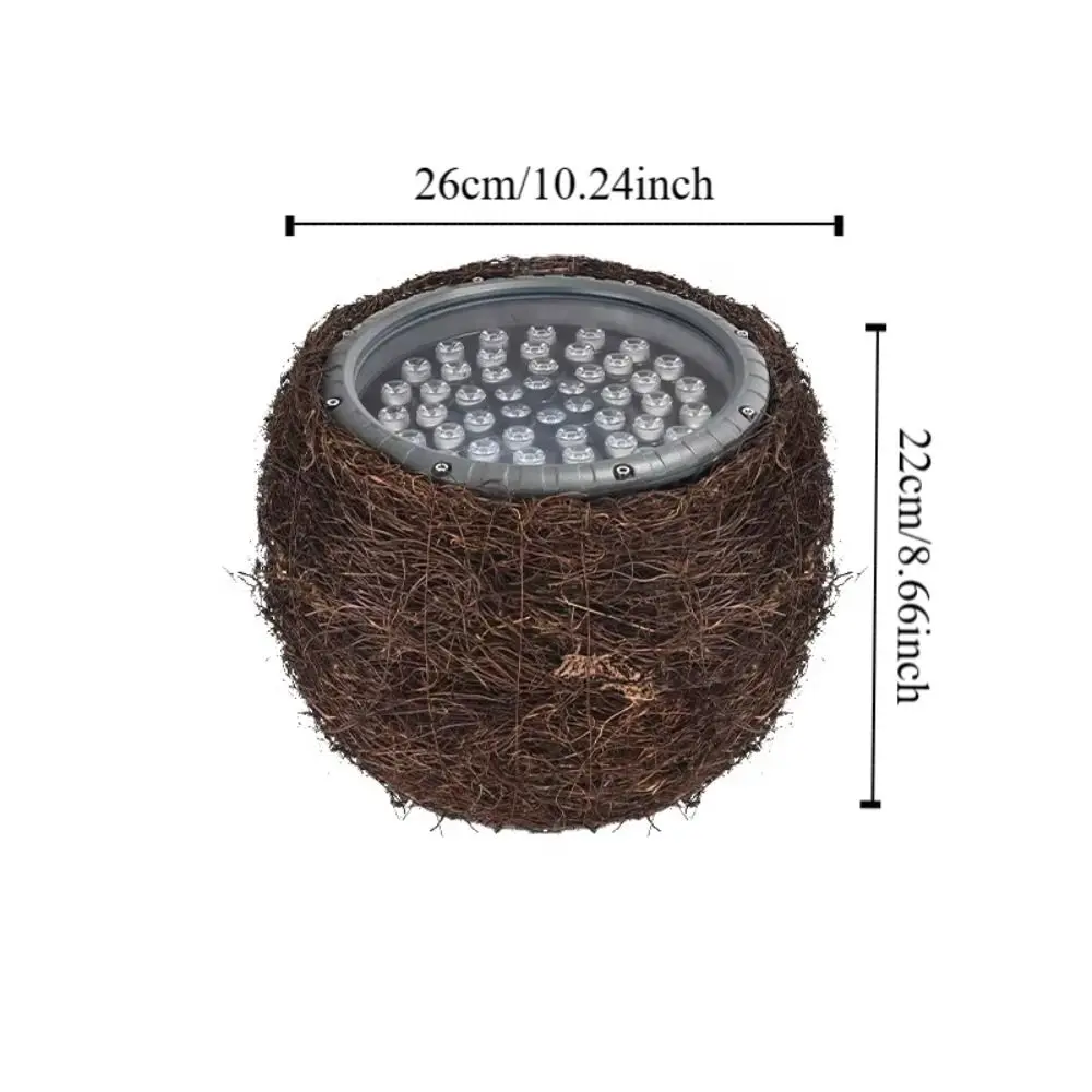 Colorful LED Bird's Nest Lamp Emitting Diode 110W 220V Landscape Tree Lamp Waterproof Floodlight Artificial Bird Light Parks