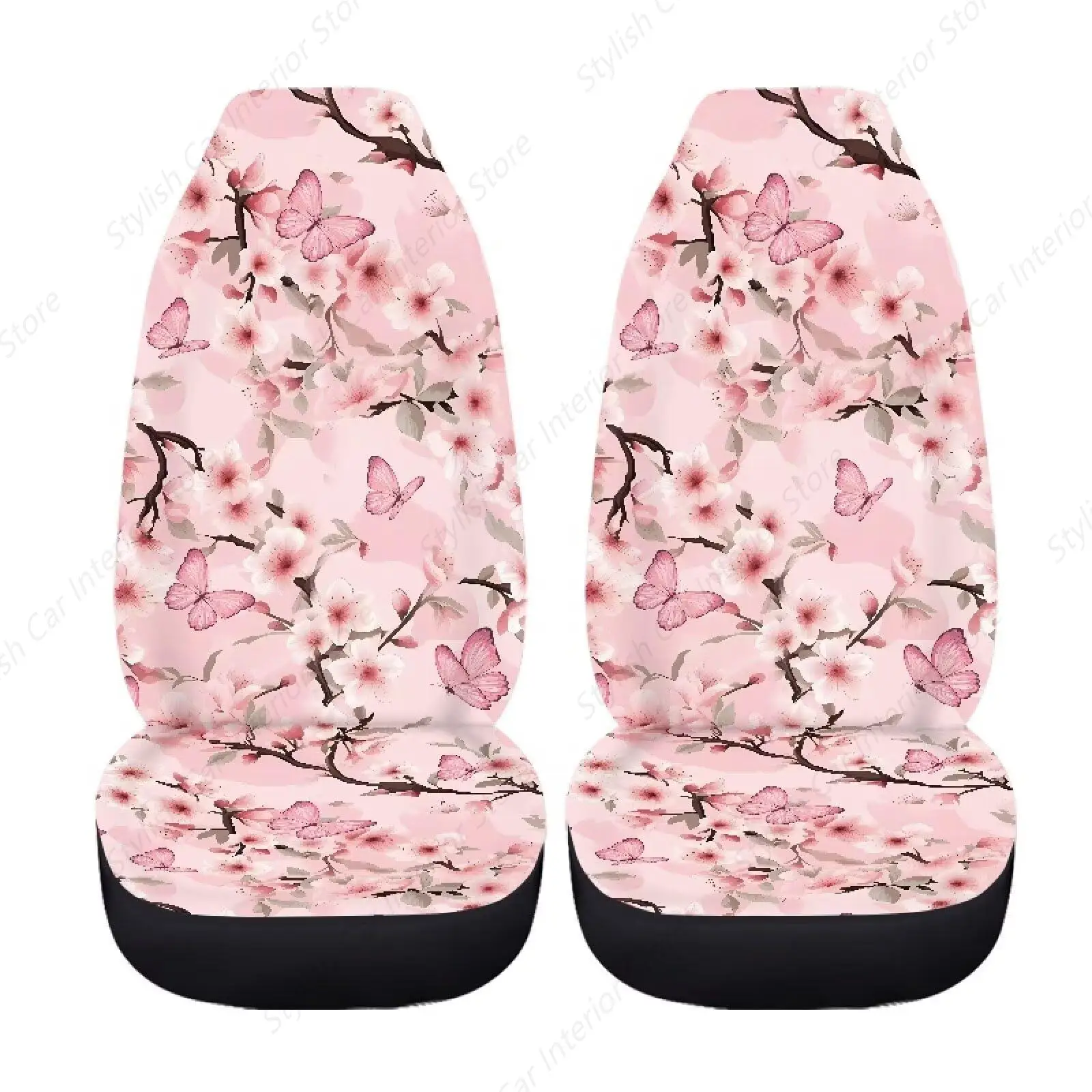 

Тканевые чехлы на автомобильные сиденья только на передние сиденья, дышащий универсальный чехол в виде бабочки, совместимый чехол на сиденье