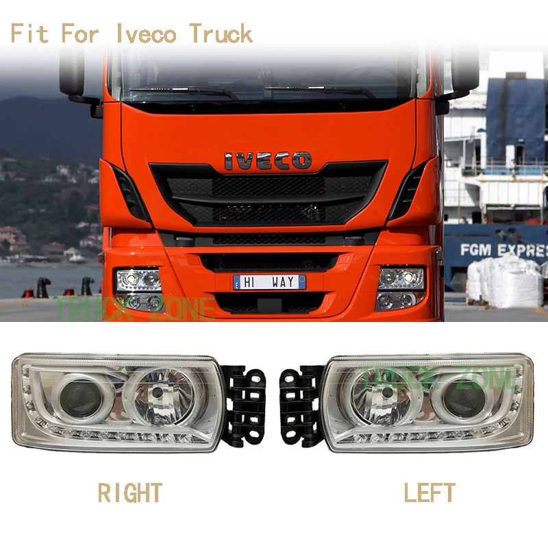 1pcs LED head Lamp for IVECO stralis hi-way eurocargo truck LED head lamp E APPROVE 5801571745 RH 5801571746 LH