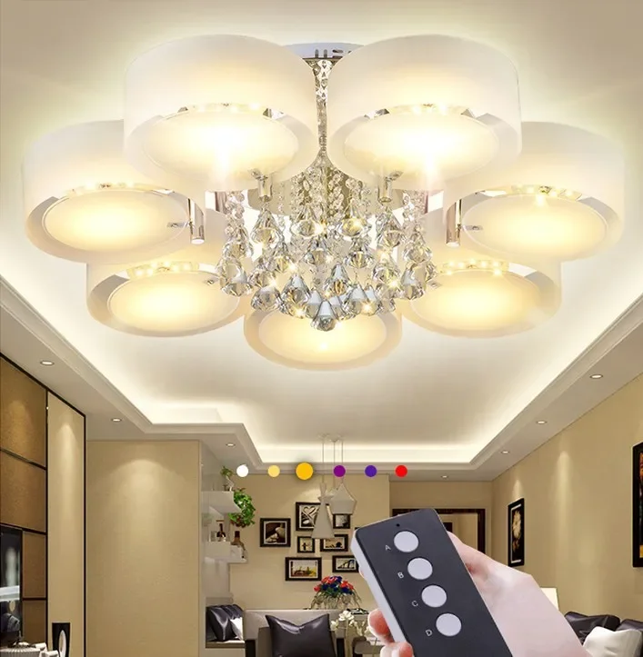 

2021 Modern Led Ceiling Lights For Living Room luminarias para sala Ceiling Fixtures Bedroom lighting With Remote Control