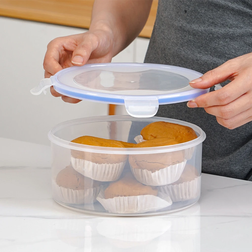 Food Grade Plastic Containers With Airtight Lids - Safe And Non-toxic Space-saving Food Containers 650+1200+2000ML