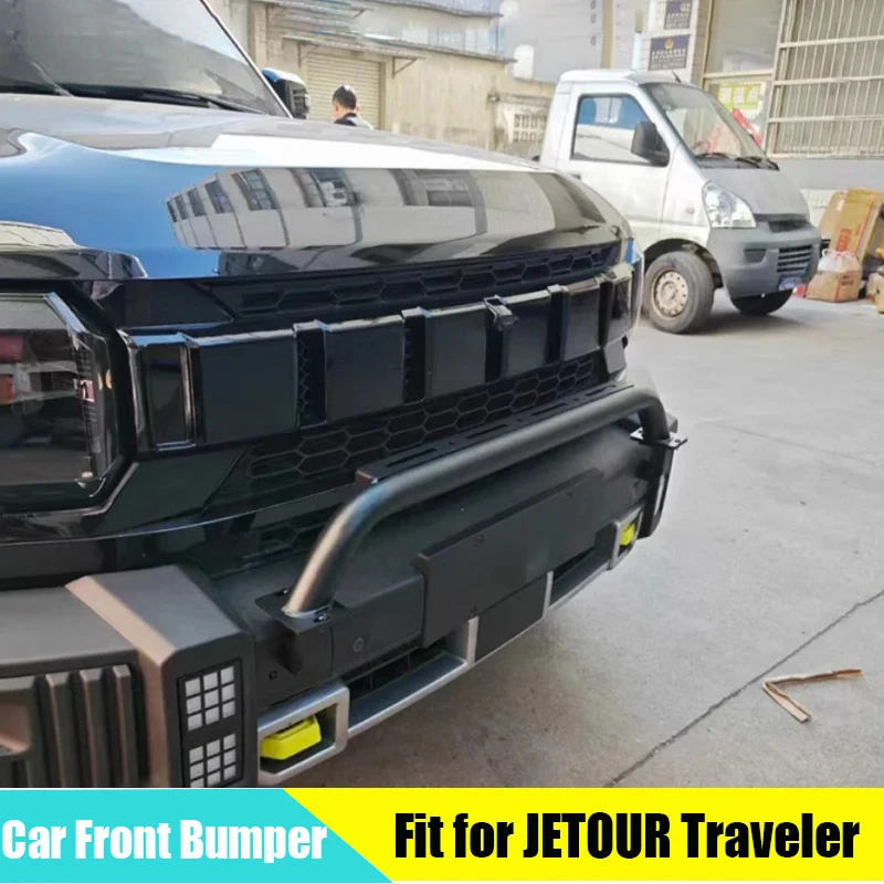 Front Car Bumper Suitable for JETOUR Traveler 2023+ Modified Spot Light Bracket Special Anti-collision Car Exterior Trims Parts