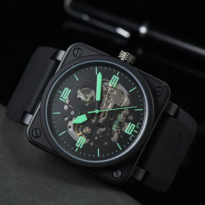 Venta al por mayor de fábrica AliExpress buena venta reloj de hombre con huecos mecánicos de tendencia de moda de alta calidad para hombre