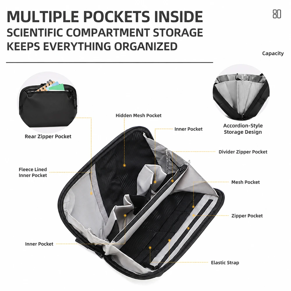 حقيبة إكسسوارات إلكترونية، حقي - مراجعة Tech Accessories Storage وسعره