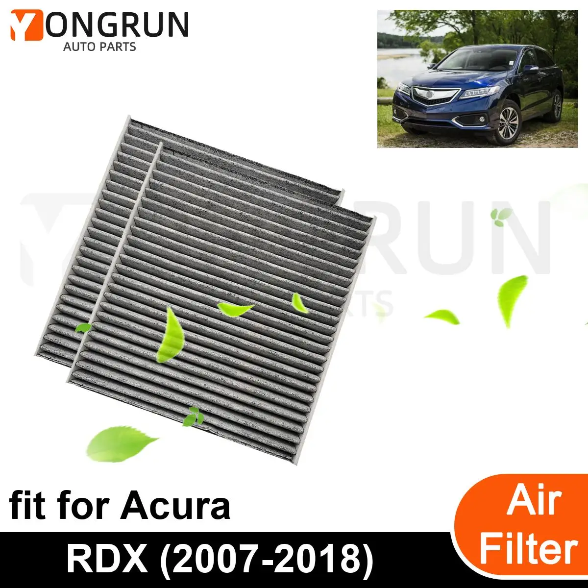 

2 шт., автомобильный воздушный фильтр для двигателя Acura RDX 2007-2018, автомобильные аксессуары OEM CF10134 80219-SHJ-A01 80292-SDA-407