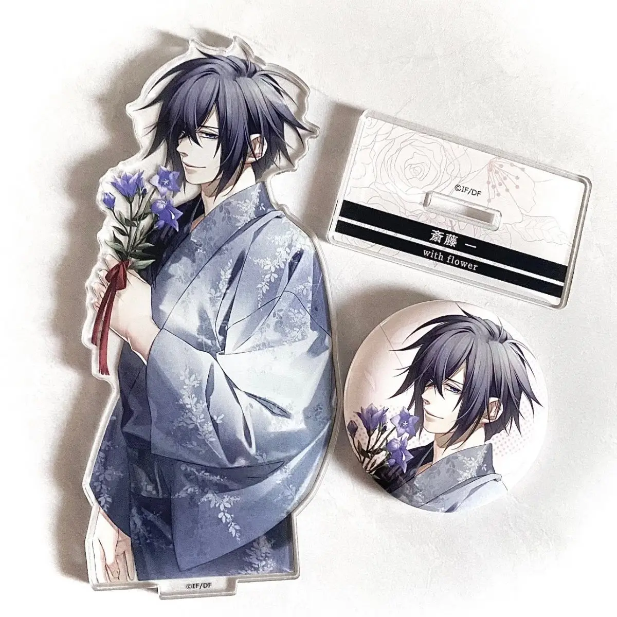 Saitou Hajime Q версия аниме акриловая подставка Hakuouki аксессуары для настольного дисплея мультфильм декор комнаты Kawaii коллекция игрушек