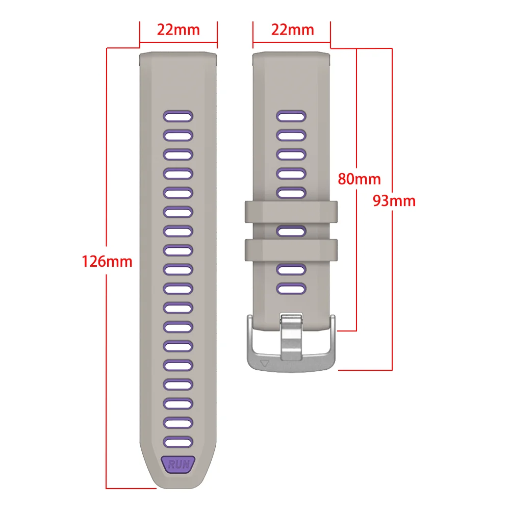 22 مللي متر الرياضة سيليكون حزام الساعات ل Garmin Forerunner 970 965 955 الشمسية الفرقة سوار حزام استبدال معصمه اكسسوارات