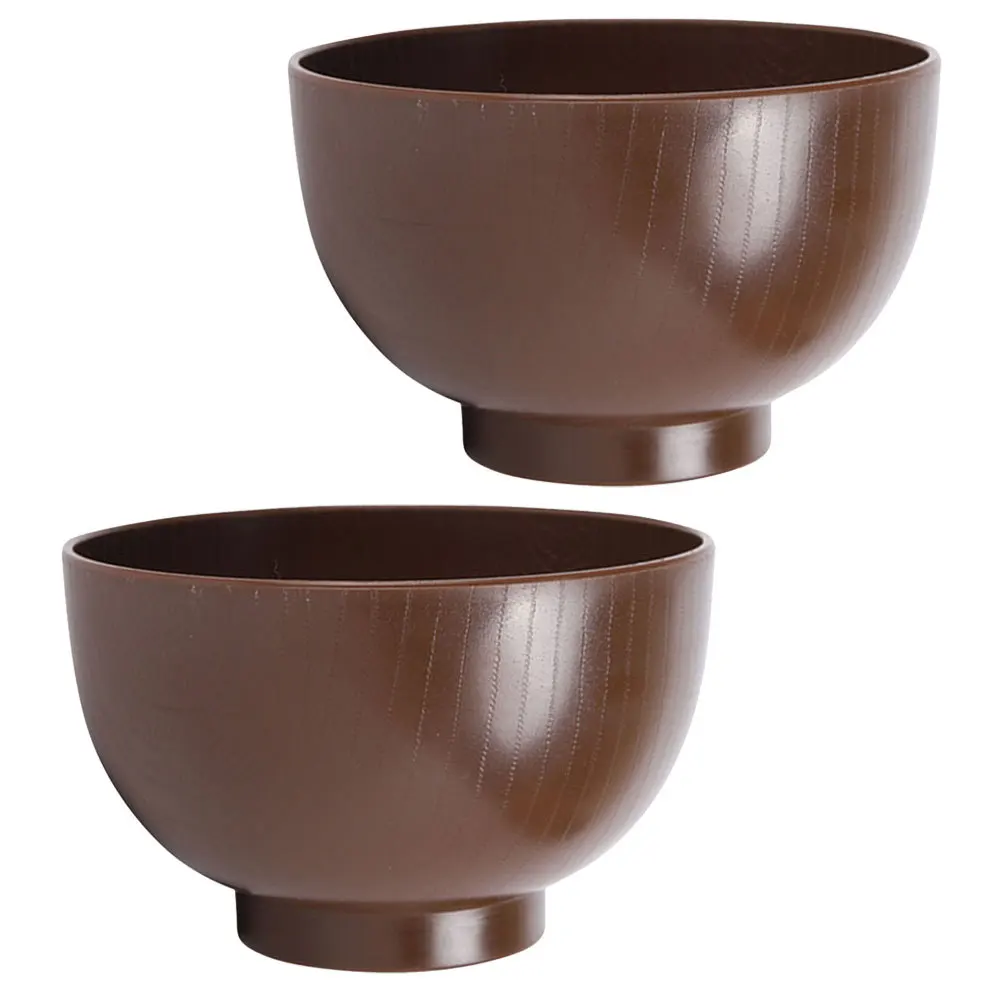 

2Pcs Japanese Style Soup Bowls Reusable Smooth Finish Rice Appetizer Bowls Resistant Traditional Japanese Kitchen
