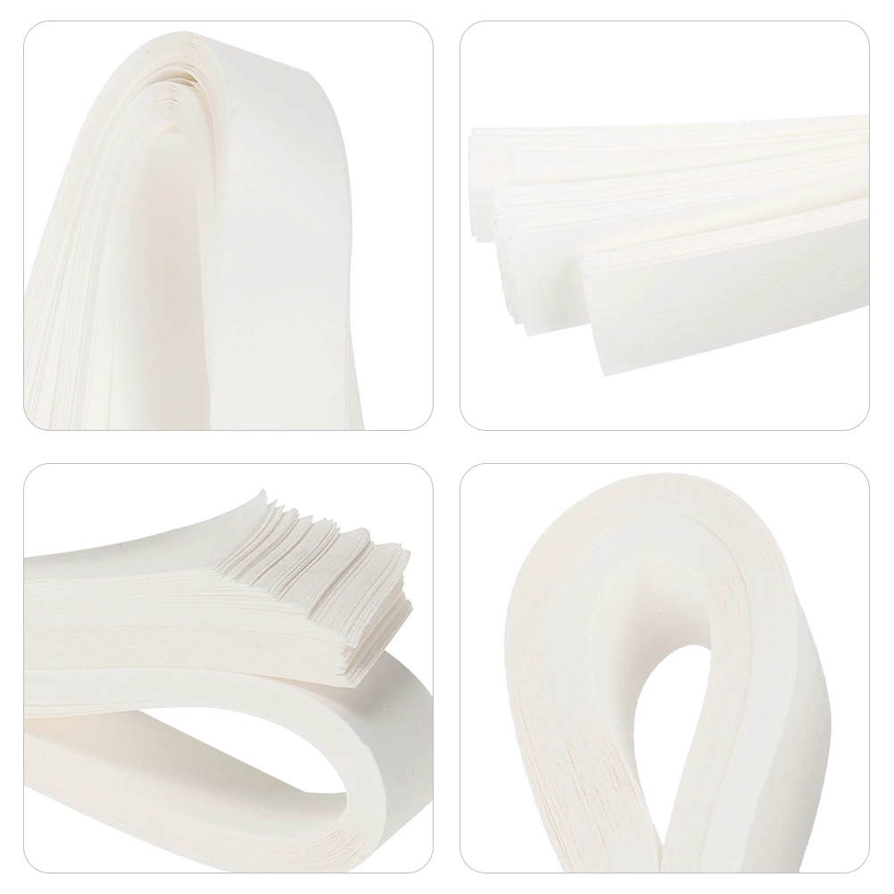 

200 Pcs Strips Banknote Paper Cash Strapping Wrappers White Currency Straps for