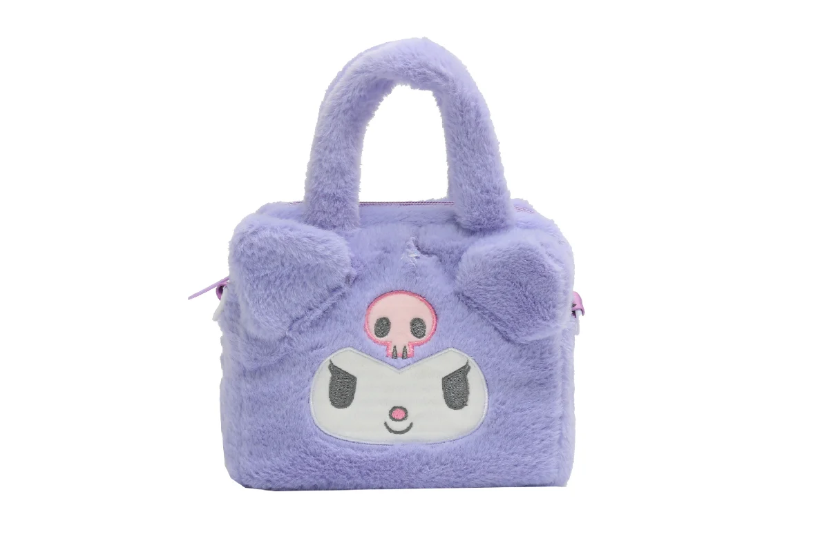 Sanrio Plush Bag Anime Cinnamoroll Backpack Girls Shoulder Bag Cartoon My Melody Tote Girl Cute Messenger Bag Holiday Gift