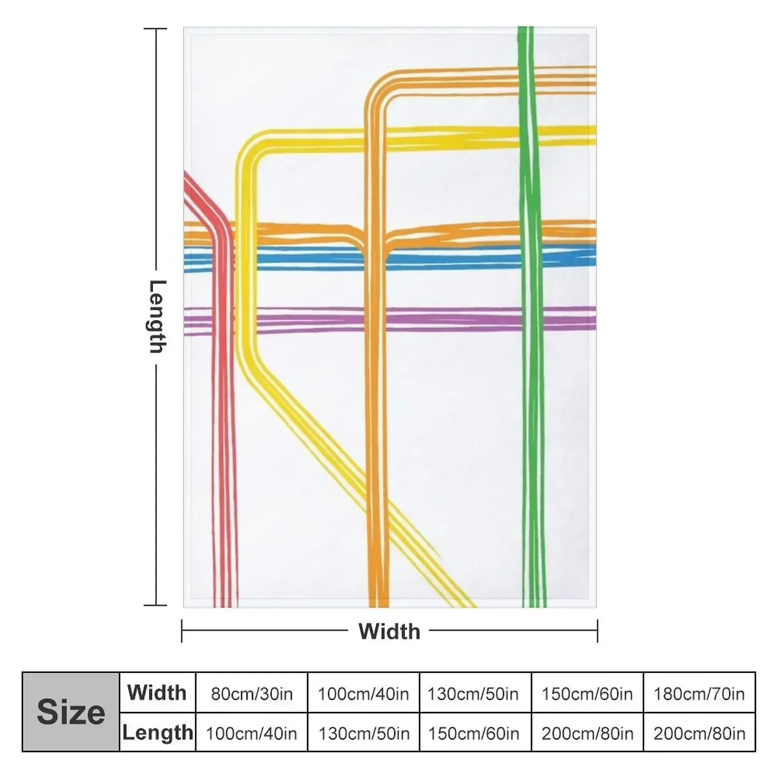 MTA Map Throw Blanket Flannel Fabric Thermals For Travel Softest Tourist Decorative Beds Polar Blankets