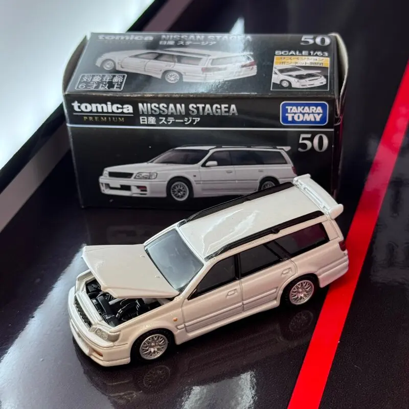 Original Takara Tomy Tomica Premium No.50 Nissan Stagea Station Wagon 1/64 Diecast Alloy Mini Car Collectible Gift For Boys Kids - view 3