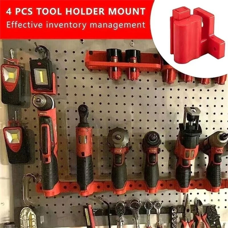 

L1EE Tool Holder Mount 12V Drill Tool Hanger Plastic Drill Tool Mount for 12V Tool Holder Dock Hanger Accessories