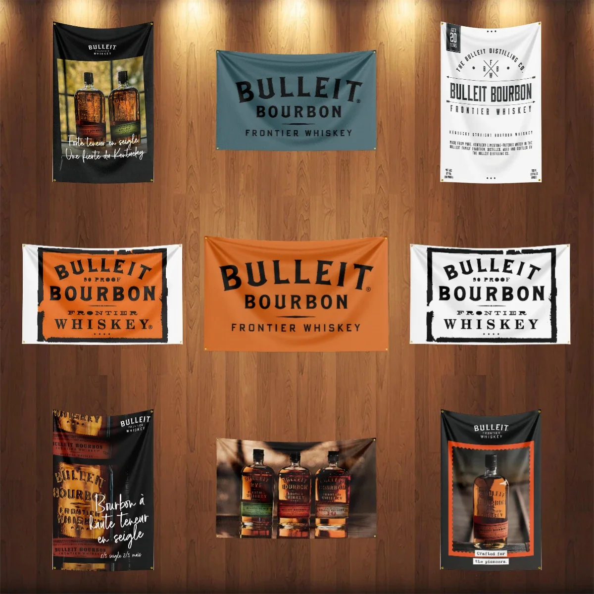 3 × 5 футов виски B-BULLEIT BOURBON флаг полиэстер с принтом алкоголь винный баннер для декора напиток ром пивной флаг