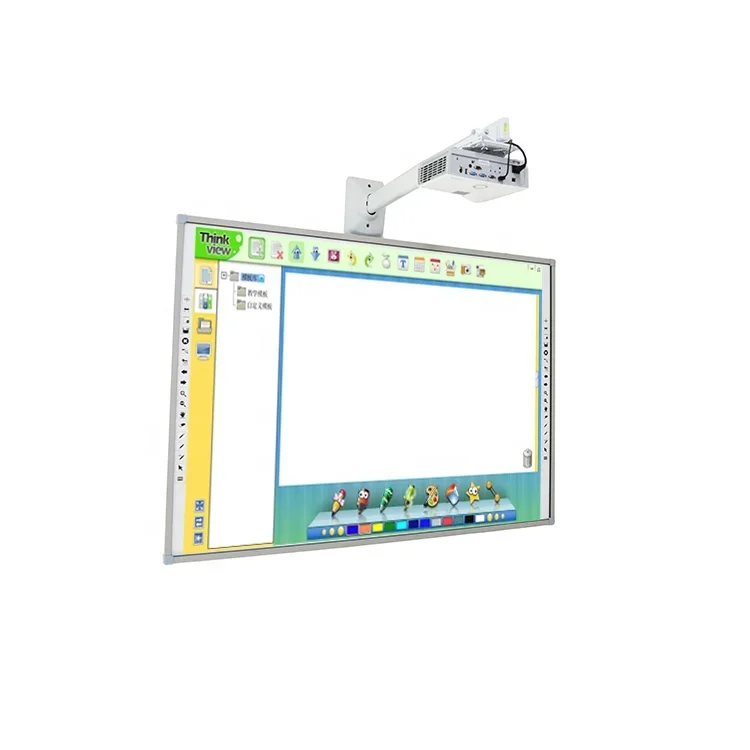 

Interactive whiteboard IR 10 Points Touch Smart Board with Short Throw Projector