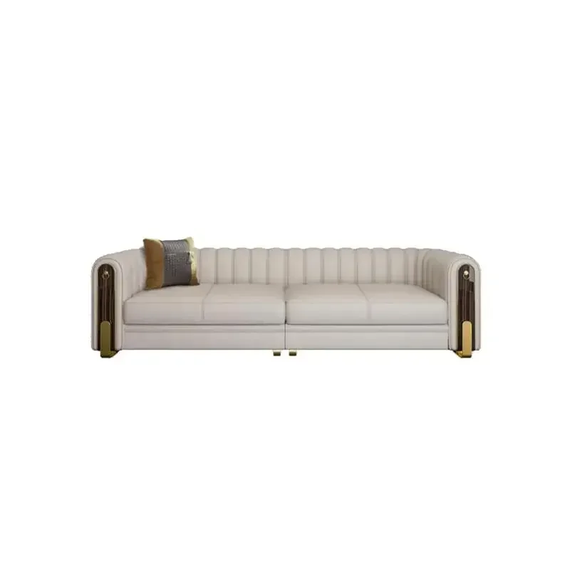 

Couches Relaxing Sofa Luxury Leather White Chaise Lounge Sofa Comfortable Human Muebles Para Salas Modernos Home Furniture
