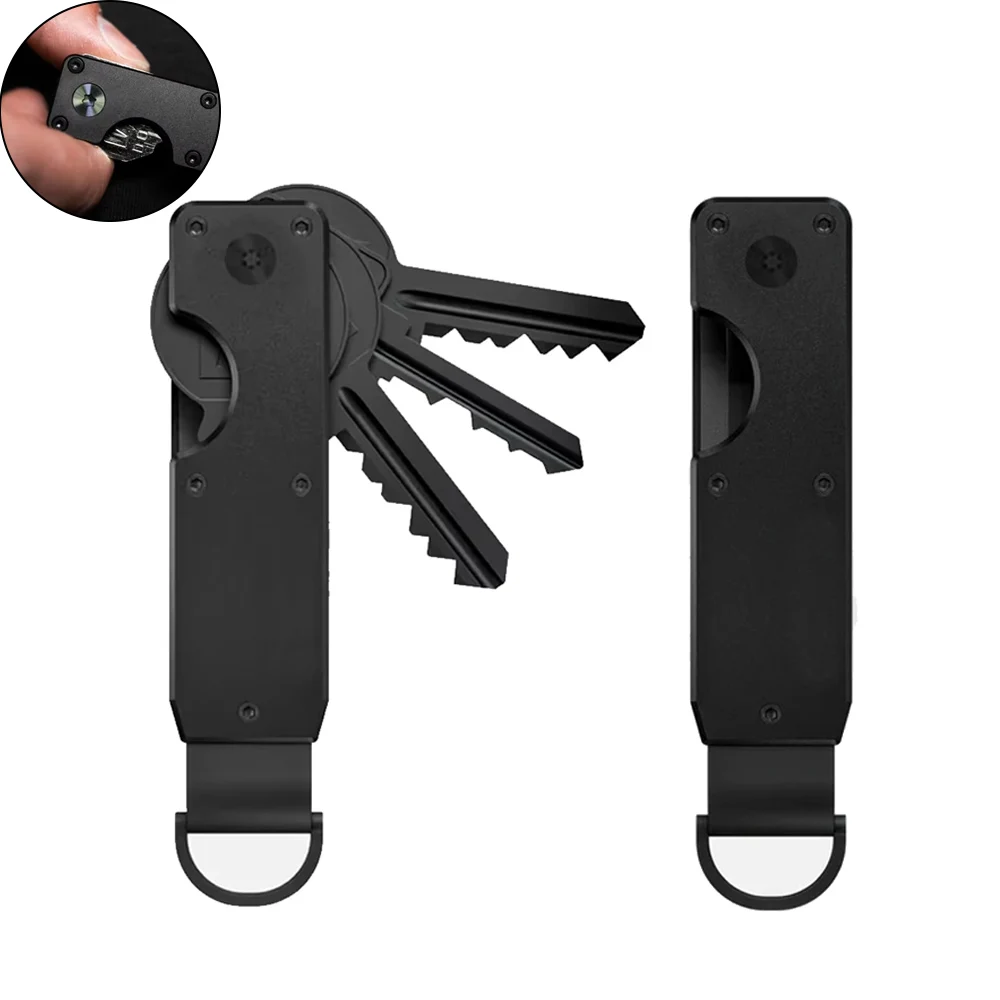 

Anti-Theft RFID Blocking Aluminium Keychain Wallet Men Car Key Pouch Wallet Key Pouch Luxury Designer Key Holder Wallet Bag Case
